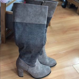 Sexy Knee High Heeled Boots